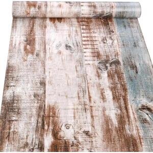 Samolepící tapety 45 cm x 10 m IMPOL TRADE 9314 dřevo rustik s modrou patinou samolepící tapety