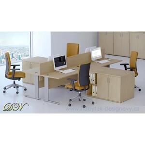 Sestava kancelářského nábytku Komfort 4 calvados R111004 03