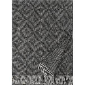 Vlněná deka Maria 130x180, černo-šedá