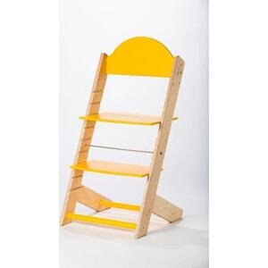 Lucas Wood Style rostoucí židle MIXLE - přírodní/žlutá rostoucí židle MIXLE: bez motivu