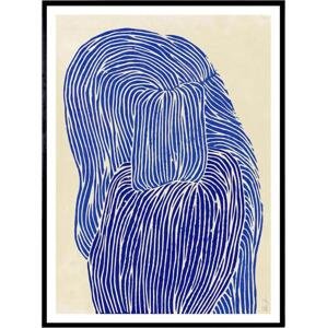 THE POSTER CLUB Autorský plakát Deep Blue by Rebecca Hein 50x70 cm, modrá barva, papír