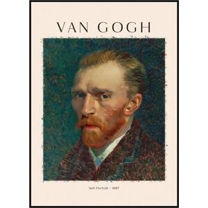 Vincent van Gogh - Autoportrét 1887 40 x 50 cm