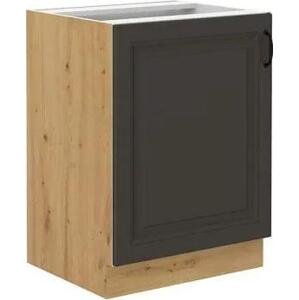 Dolní kuchyňská skříňka Retroline 60 D 1F BB, Barva: dub artisan + grafit