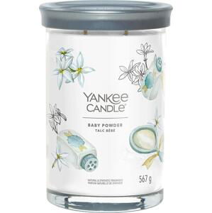 Yankee Candle vonná svíčka Signature Tumbler ve skle velká Baby Powder 567g