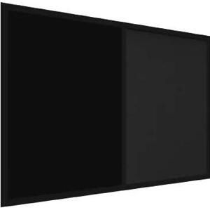 Tabule COMBI - černý korek a magnetická černá tabule 60x40cm s černým lakovaným dřevěným rámem, TMK64_0002