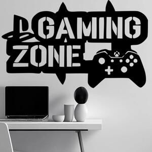 Živá Zeď Samolepka na zeď Gaming zone Barva: černá