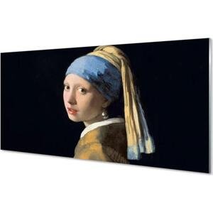 akrylový obraz Art Dívka s perlou 140x70 cm