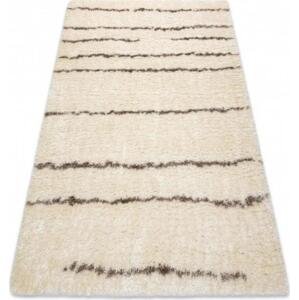 Kusový koberec shaggy Kylar krémový 120x170cm