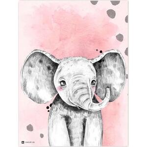 INSPIO Obraz do dětského pokoje - Barevný se slonem