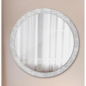 Kulaté dekorativní zrcadlo na zeď Lotosové květiny fi 100 cm