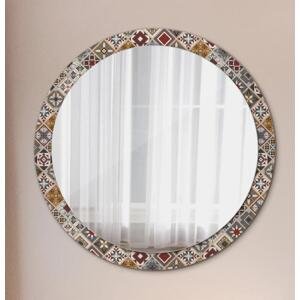 Kulaté zrcadlo s dekorem Turecký vzor fi 100 cm