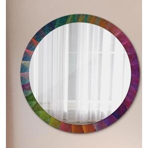 Kulaté dekorativní zrcadlo Hypnotická spirála fi 100 cm