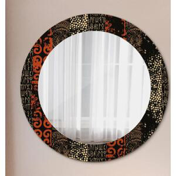 Kulaté dekorativní zrcadlo Grunge abstract vzorec fi 60 cm