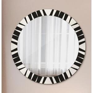 Kulaté dekorativní zrcadlo Geometrie abstrakce fi 80 cm