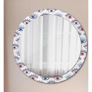 Kulaté dekorativní zrcadlo Styl moderních očí fi 90 cm