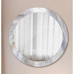 Kulaté zrcadlo tištěný rám Abstraktní mramor fi 80 cm