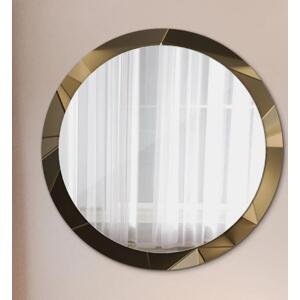 Kulaté dekorativní zrcadlo Moderní abstrakce fi 100 cm