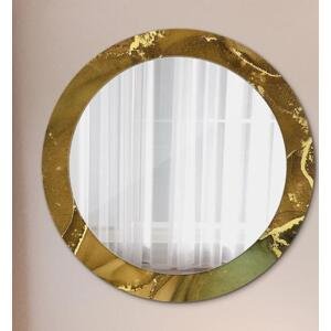 Kulaté zrcadlo s dekorem Kovové víry fi 70 cm