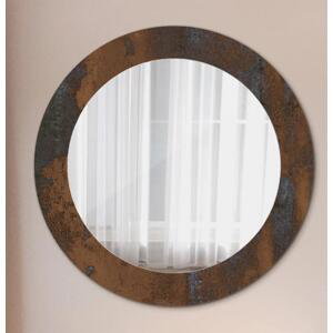 Kulaté dekorativní zrcadlo Kovový rustikální fi 60 cm