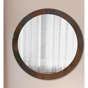 Kulaté dekorativní zrcadlo Kovový rustikální fi 90 cm