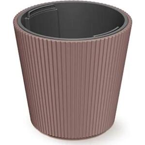 PROSPERPLAST Květináč - MILLY VI Průměr: 23,8 cm, Barva: marsala