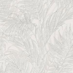 Luxusní krémová vliesová tapeta, palmové listy GR322101, Grace, Design ID