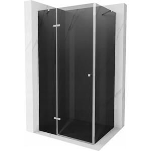 Mexen Roma sprchový kout s otočnými dveřmi 90 x 80 cm, Grafitově černá, Chromovaná - 854-090-080-01-40