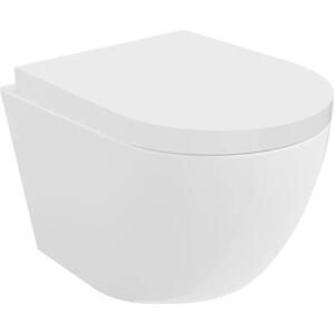 Mexen Lena WC mísa Rimless s pomalu padající deskou tvrdá, duroplast, Bílá - 30220200