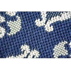 koberec COLOR 19246/699 SISAL Květiny Modrý velikost 120x170 cm | krásné koberce cz