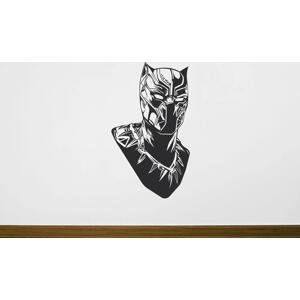 Lepy.cz Samolepka na zeď Black Panther Velikost (šířka x výška): 35x61cm, Barevná varianta: Bílá
