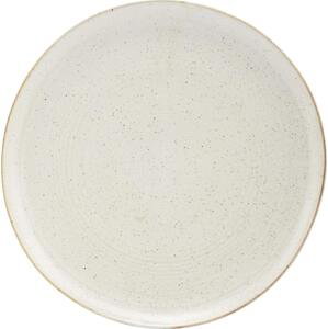 House Doctor Kameninový talíř Pion Grey/White 28,5 cm, béžová barva, keramika