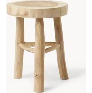 Kulatá stolička z dřeva mungur Beachside