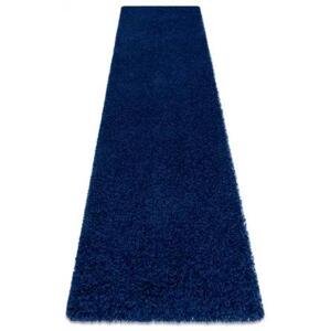 Dywany Luszczow Kusový koberec, běhoun SOFFI shaggy 5 cm tmavě modrý Rozměr koberce: 70 x 200 cm