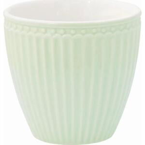 GREEN GATE Latte cup Alice Pale Green 300 ml, zelená barva, keramika 300ml