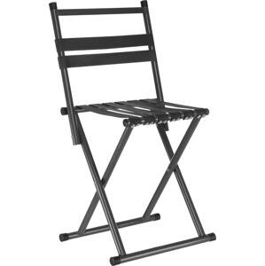 Vergionic 7816 Skládací turistická židle s opěradlem, nosnost 100 kg, černá