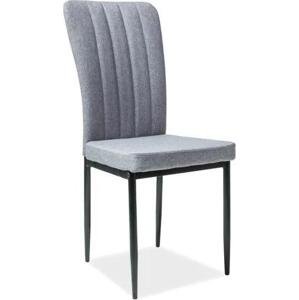 Jídelní židle Poseidon, šedá / černá