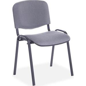 Konferenční židle Viva, černé nohy, šedá