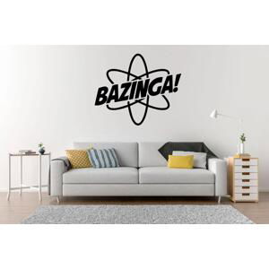 Lepy.cz Samolepka na zeď Bazinga Velikost (šířka x výška): l44x120cm, Barevná varianta: Karafiátová růžová