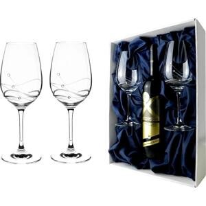 A-KRISTAL Classic - dárková sada skleniček v boxu pro láhev vína