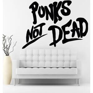 Punks Not Dead - vinylová samolepka na zeď 80x59cm