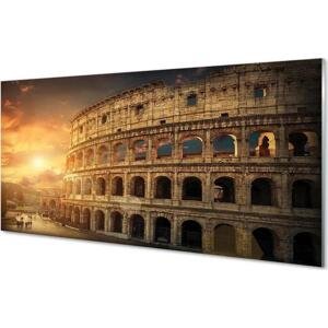 akrylový obraz Rome Colosseum při západu slunce 120x60 cm
