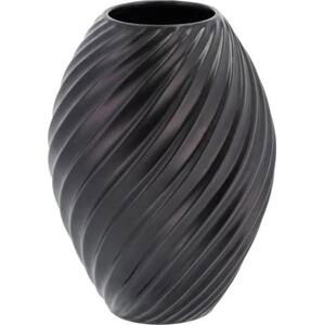 Morsø Porcelánová váza River 21 cm Black