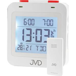 JVD Bílý rádiem řízený budík JVD RB3552.1