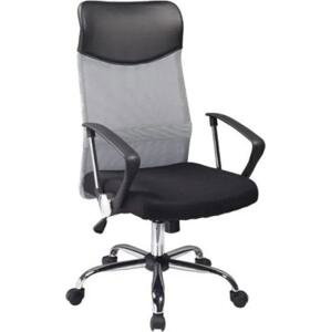 MAXIVA Kancelářská židle - Q-025, čalouněná Čalounění: černá/šedá