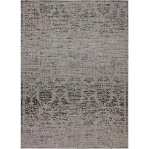 koberec SIZAL FLOORLUX 20211 stříbro / černý velikost 140x200 cm | krásné koberce cz