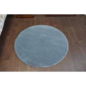 Kusový Kulatý koberec SHAGGY MICRO šedá velikost kruh 120 cm | krásné koberce cz