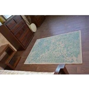 koberec VINTAGE 22208/054 tyrkysový / krémový klasická rozeta velikost 200x290 cm | krásné koberce cz
