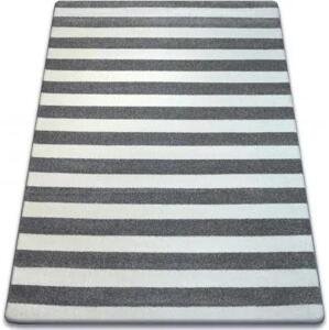 koberec SKETCH F758 Pásy šedá/bílá velikost 180x270 cm | krásné koberce cz