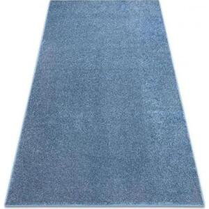 koberec, koberec metráž SANTA FE modrý 74 hladký, Jednotný jedn velikost 250x350 cm | krásné koberce cz