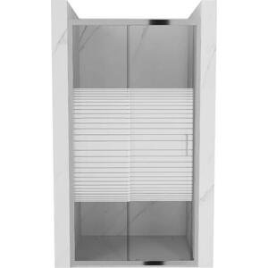Mexen Apia rozsouvací sprchové dveře 130 cm, Pruhy, Chromovaná - 845-130-000-01-20
